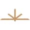 Ekena Millwork Kennewick Timber Gable Bracket, Western Red Cedar, 72"W x 27"H x 1 1/2"D x 3 1/2"F, 9/12 Pitch GBW072X27X0204KEN00SWR - alternate 1